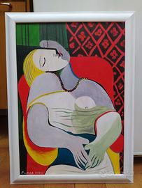 Quadro di Picasso falso d'autore acrilico tavola