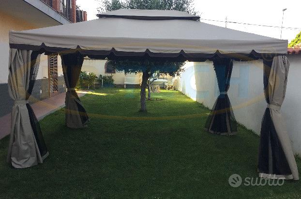 Gazebo da giardino beige 3x4 con teli zanzariere - Giardino e Fai da te In  vendita a Catania