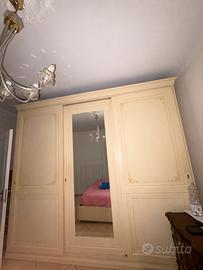 Armadio + trittico in legno
