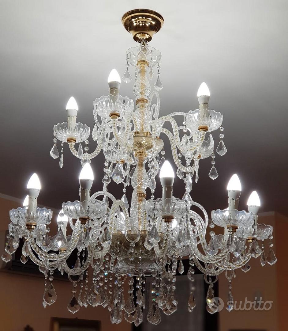 Lampadario in Cristallo Swarovski Arredamento e Casalinghi In vendita a Siracusa