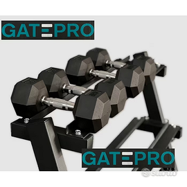manubrio gommato GATEPRO 9coppie + rastrelliera