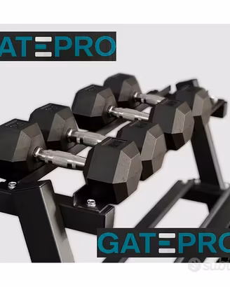 manubrio gommato GATEPRO 9coppie + rastrelliera