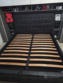 Letto matrimoniale similpelle