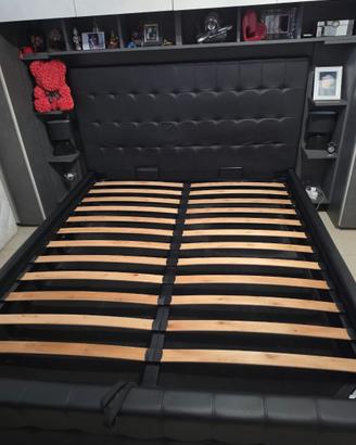 Letto matrimoniale similpelle