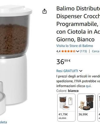 Distributore Automatico crocchette 3L