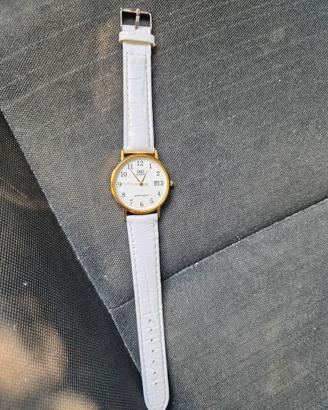 Orologio da polso QeQ Quartz quadrante bianco data