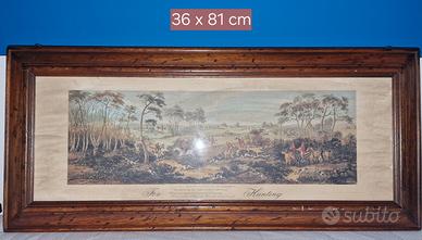 Quadro con cornice in legno e vetro