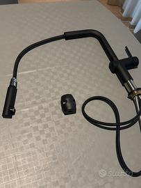 Miscelatore Elleci nero con doccetta estraibile