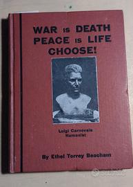 Libro War Is death con dedica autrice