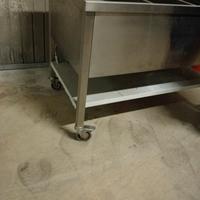 Vasca carrello inox 120x70 cm.