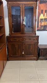 Credenza Cristalliera d’Epoca in Legno ✨