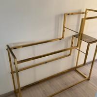 Libreria/ consolle ottone