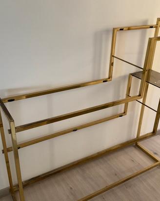 Libreria/ consolle ottone