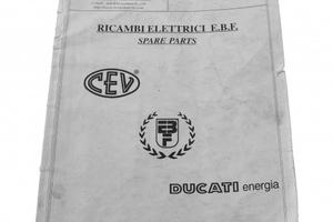 Catalogo in PDF ricambi elettrici EBF CEV Ducati 1