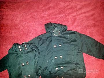 Felpa nera sancrata Tg L Unisex - NUOVA