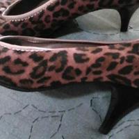 Decolte' camoscio maculato fondo rosa n.39