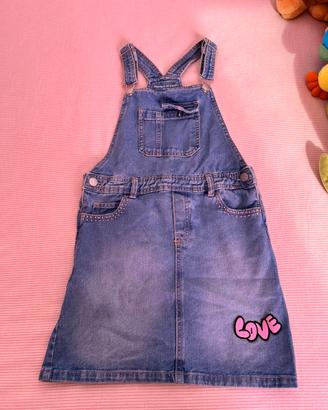 Salopette jeans bambina Republic of Denim 9-10 Y