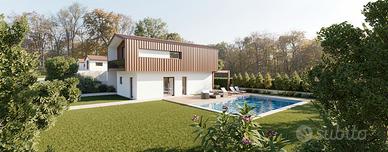 Villa con 600 mq giardino