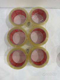 Nastro adesivo da imballaggio trasp.50x66mt-6PZ-