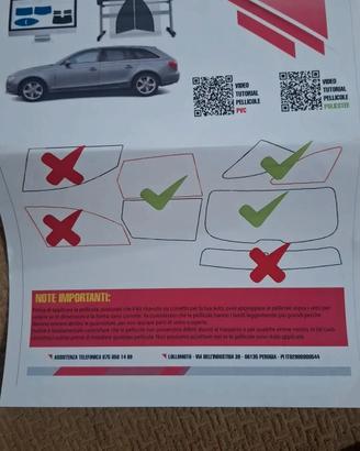 pellicole oscurante per Audi A4 