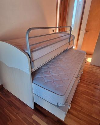 Cameretta 2 letti con armadi a ponte