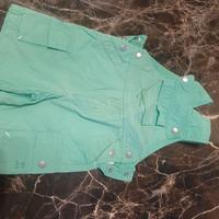 Salopette verde prenatal 12/18 mesi