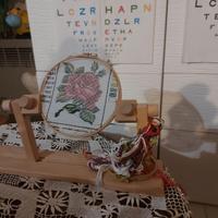 telaio in legno  per ricamare