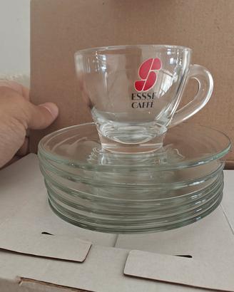 set n. 6 tazzine esse caffè 