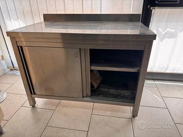 Banco professionale in acciaio per cucine