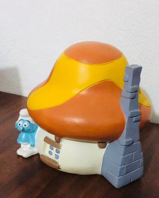 Salvadanaio casa Puffi