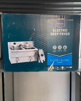 Friggitrice elettrica a doppia vasca 16L