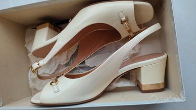 Sandali Gioiello Giovanni Fabiani – Vernice Bianca