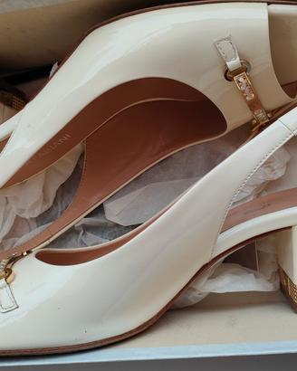 Sandali Gioiello Giovanni Fabiani – Vernice Bianca