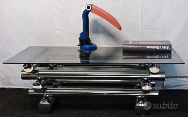 Tavolino salotto Design Space Age cristallo fumè