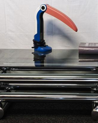 Tavolino salotto Design Space Age cristallo fumè