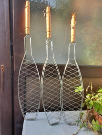 Griglia per pesce, in acciaio, 50 cm di lunghezza