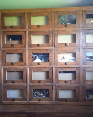 Grande mobile industriale cassettiera inizio 1900