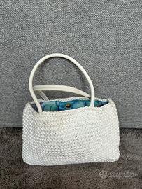 Borsa in cotone bianco