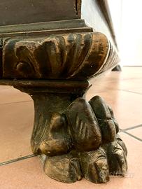 Letto futon in legno massello intarsiato