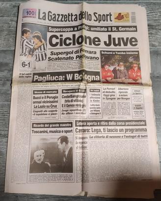 Gazzetta Supercoppa Juve 1997