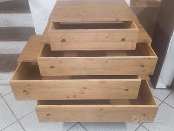 Cassettone Como' legno nuovo straordinario