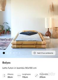 Letto futón in bambú