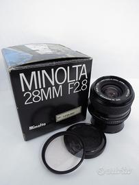 Ottica Minolta W.Rokkor 1:2.8 f=28 mm