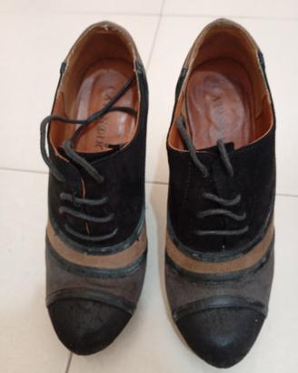 scarpe pelle caffè noir n.38