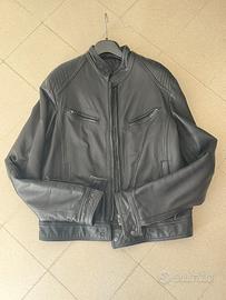 Giacca nera in vera pelle taglia M X-Cape