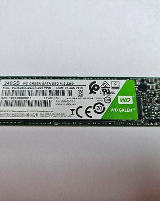240GB WD GREEN SATA SSD M.2