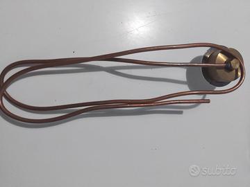 pulsante scarico pneumatico tubo rame vintage 