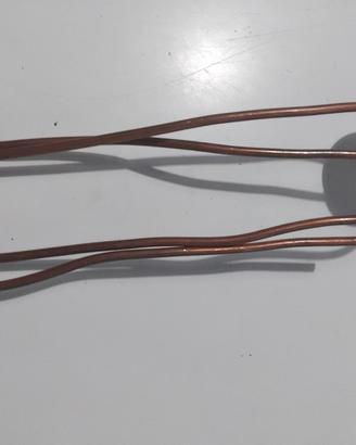 pulsante scarico pneumatico tubo rame vintage 