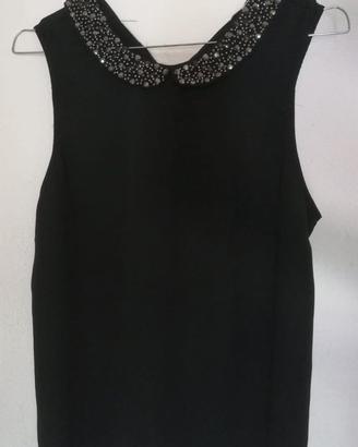 Blusa senza maniche nera