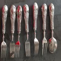 Set vintage per macedonia /The Argento800 acciaio